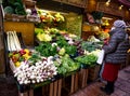 Market Il Quadrilatero located in the center of Bologna, Italy Royalty Free Stock Photo