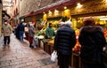 Famous market Il Quadrilatero located in the center of Bologna, Italy Royalty Free Stock Photo