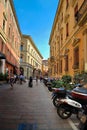 Bologna, Italy - July 08, 2013: Alley way in Italy