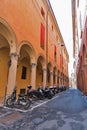 Ancient residential architecture in Bologna, Italy