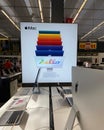 Bologna - Italy - June 26, 2021: iMac Hello computer developed by Apple Inc