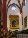 Painting of Madonna and saints over the main altar in the church of San Martino Maggiore in Bologna