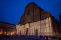 Bologna. Italy. La Basilica di San Petronio on Piazza Maggiore