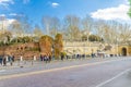 Bologna, Italy, March 17, 2018: Scalinata Del Pincio on Piazza XX Settembre square