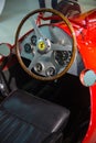 Bologna, ITALY - march 24th 2016: Vintage Ferrari 500 Formula 2 dashboard Ferrari S.p.A. is an Italian sports car manufacturer, Royalty Free Stock Photo