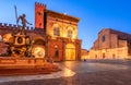 Bologna, Italy - Neptune Fountain and Piazza Maggiore