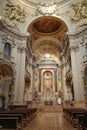 Bologna, Italy - 16 Nov, 2022: Interior of the Santuario di Santa Maria della Vita church