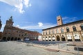 Bologna, Italy - Palazzo del Podesta and Palazzo Communale Royalty Free Stock Photo