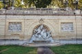 Bologna in Italy, Pincio staircase with fountain Royalty Free Stock Photo