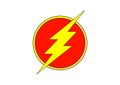 The famous logo of Flash from DC comics