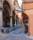 Shoe repairer in medieval center of Bologna