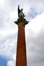 Statue and column of Saint Dominic