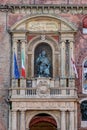 Bologna, Italy, statue of Pope Gregory XIII Royalty Free Stock Photo