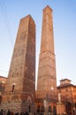 Bologna Italy view of Asinelli towers