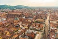 Bologna oldtown city skyline, cityscape of Italy Royalty Free Stock Photo