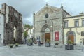 Deconsacrated S. Francesco church and monumental entrance, Bolsena, Viterbo, Italy