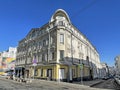 Moscow, Russia, March, 03, 2024.12 Bolshaya Dmitrovka Street, building 1, built in 1830. Apartment house of Zhivago