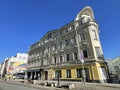 Moscow, Russia, March, 03, 2024.12 Bolshaya Dmitrovka Street, building 1, built in 1830. Apartment house of Zhivago