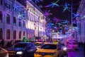 Bolshaya Dmitrovka street at New Year eve.