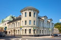 Bolshaya Ordynka Street, view of the modern three story business center built in 2014