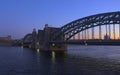 The Bolsheokhtinsky Bridge is a beautiful drawbridge across the Neva River in St. Petersburg