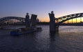 The Bolsheokhtinsky Bridge is a beautiful drawbridge across the Neva River in St. Petersburg