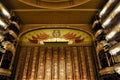 Bolshoi Theater historic building interior. The curtain.