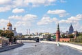 Bolshoy Kamenny Bridge on Moskva River, Moscow Royalty Free Stock Photo