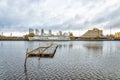 Bolshoy Kovsh (Salakkalahti) bay. The floating inn Korolenko.