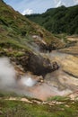 Bolshoy (large) Geyser erupting in Valley of Geysers