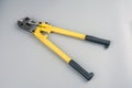 Bolt cutter on concrete surface construction concept.hardware store and manual work tools concept with boltcutter Royalty Free Stock Photo