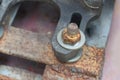 Bolt with nut Royalty Free Stock Photo