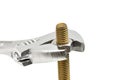 Bolt, nut and gaechy key Royalty Free Stock Photo