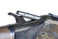 Bolt open on a lever-action rifle Royalty Free Stock Photo