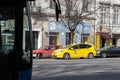 Bolt Ride logo on a bolt taxi in budapest.