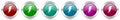 Bolt silver metallic vector icon set, round glossy buttons with chrome border for web design
