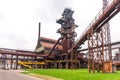 Bolt Tower and the blast furnace in Vitkovice in Ostrava, Czech Republic