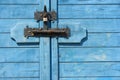 Bolted shut door - Locked Royalty Free Stock Photo