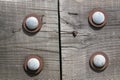 Bolted Wood Royalty Free Stock Photo