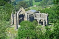 Bolton Abbey viewed from hills, Wharfedale, Yorkshire Dales, England, UK Royalty Free Stock Photo