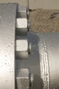 The bolts on flanged connection