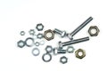 Bolts, nuts, and washers Royalty Free Stock Photo