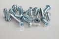 Bolts, self-tapping screws, screws, various shapes and sizes, threaded connection, close-up Royalty Free Stock Photo
