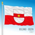 Bolzano, flag of the city, Italy