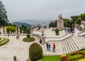 Bom Jesus do Monte Sanctuary in Braga, Portugal. One of the famous Portuguese sanctuaries. Baroque architecture Royalty Free Stock Photo