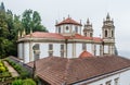 Bom Jesus do Monte Sanctuary in Braga, Portugal. One of the famous Portuguese sanctuaries. Baroque architecture Royalty Free Stock Photo