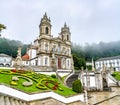 Bom Jesus do Monte sanctuary near Braga in Portugal Royalty Free Stock Photo