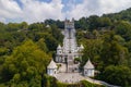 Bom Jesus Sanctuary drone aerial view in Braga, Portugal Royalty Free Stock Photo