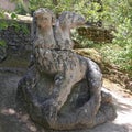 Monster Park in Bomarzo, Viterbo - Italy Royalty Free Stock Photo