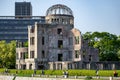 A-Bomb Dome in Hiroshima\'s Peace Memorial Park, remnant of a building that was not completely destroyed by the atomic bomb.